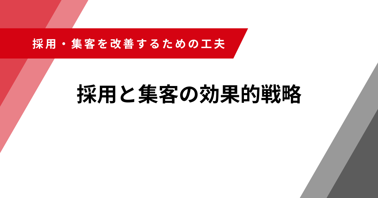採用　集客