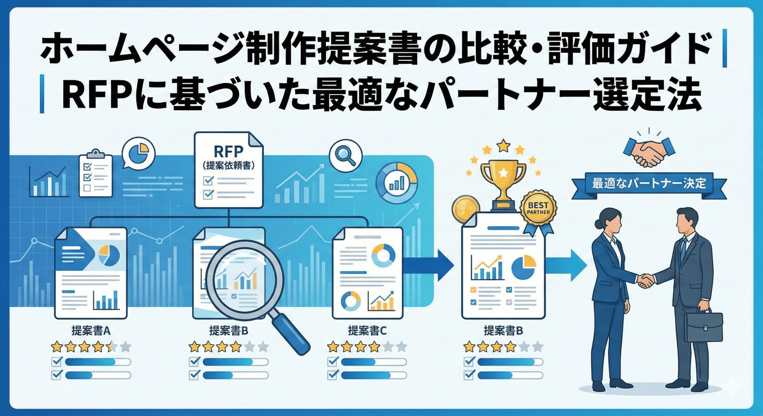 ホームページ制作提案書の比較・評価ガイド｜RFPに基づいた最適なパートナー選定法
