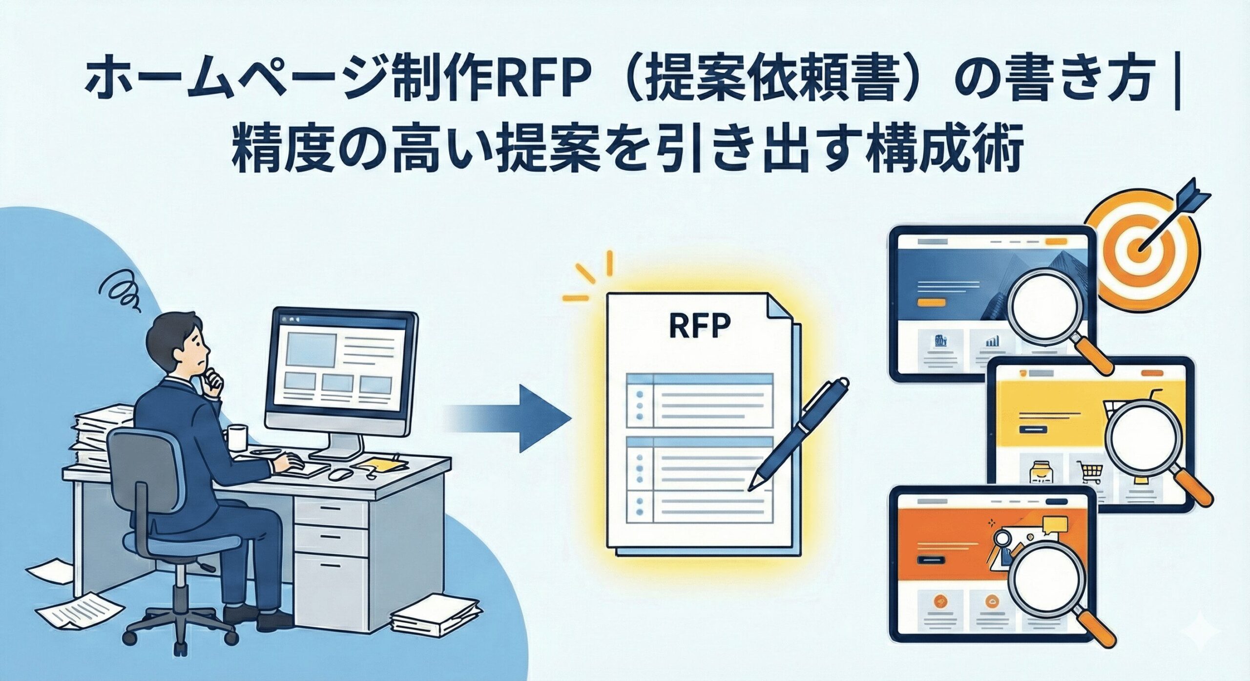 ホームページ制作RFP（提案依頼書）の書き方｜精度の高い提案を引き出す構成術