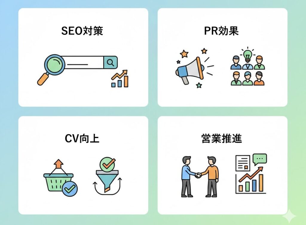 SEO対策　PC効果　CV向上　営業推進