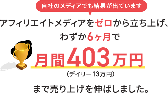 これだけの成果がでます！